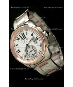 Calibre De Cartier Japanese Automatic Replica Watch in Two Tone