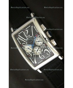Franck Muller Long Island Japanese Replica Watch in Black Dial