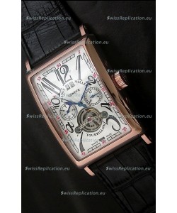 Franck Muller Tourbillon Japanese Replica Watch in White Dial