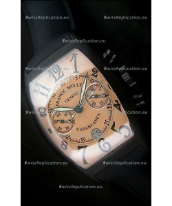 Franck Muller Casa Blanca Japanese Replica Watch in Orange Dial