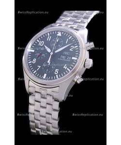 IWC Pilot Swiss Replica Watch in Black Dial