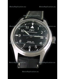 IWC Pilot MARK-XV Swiss Replica Watch in Black