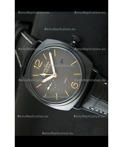 Panerai Radiomir GMT Japanese Replica Watch in PVD Case