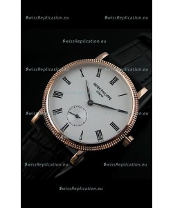 Patek Philippe Calatrava Japanese Mens Watch in Rose Gold
