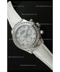 Rolex Oyster Perpetual Cosmograph Daytona Swiss Replica Watch in White Strap