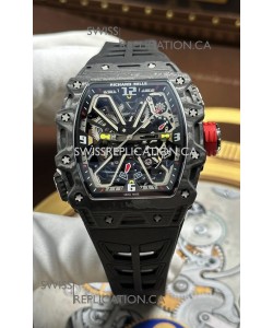 Richard Mille RM35-03 Rafael Nadal Edition Black Carbon Super Clone Watch 