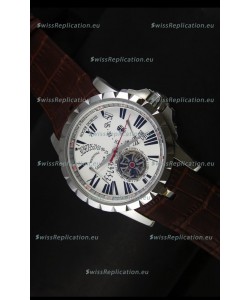 Roger Dubuis Excalibur Calendar Watch in White Dial 