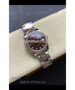 Rolex Super Clone Datejust 31MM Brown Dial Rose Gold Oyster Super Clone Watch 