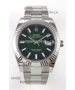 Rolex Datejust 126234 Ombre Green Dial Oyster FREE SPRUNG MVMT Super Clone Watch 41MM