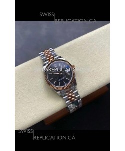 Rolex Super Clone Datejust Grey Dial Two Tone Case 31MM Super Clone Watch 