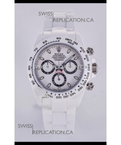 Rolex Daytona AET White Ceramic 4130 Movment Super Clone Watch 