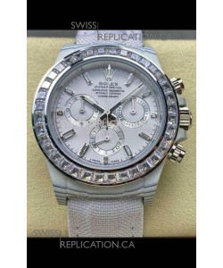 Rolex Daytona TPT Casing White Dial Nylon Strap Super Clone Watch 