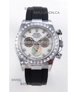 Rolex Daytona 126539TBR FREE SPRUNG MVMNT White Pearl Dial Super Clone Watch 