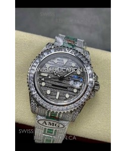 Rolex GMT Masters II Iced Out Dial and Casing Super Clone Watch