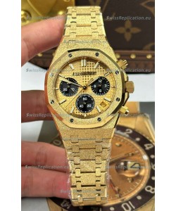 Audemars Piguet Royal Oak Chronograph 26240BA Frosted Yellow Gold Super Clone Watch 