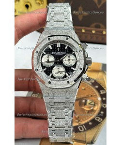 Audemars Piguet Royal Oak Chronograph 26239OR Frosted Black Dial Super Clone Watch 