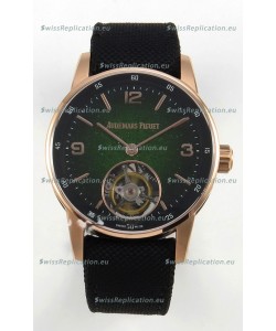 Audemars Piguet CODE 11.59 29396 Rose Gold Green Aventurine Enamel Super Clone Watch 
