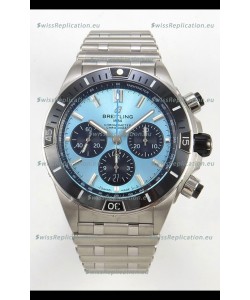 Breitling Chronomat Super Clone B01 42 Edition Swiss 904L Steel Watch Ice Blue Dial 