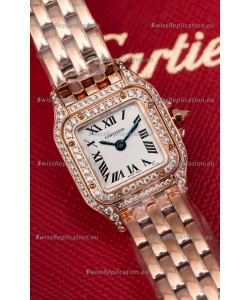 Cartier PANTHERE Superclone 20MM Swiss Replica Watch in Rose Gold Case