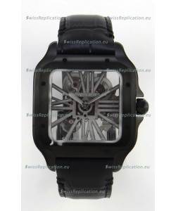 Santos De Cartier Super Clone Watch in Skeleton Dial PVD MLF Coating Watch 