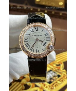 Ballon Blanc De Cartier Swiss Quartz Replica Watch in Rose Gold Casing