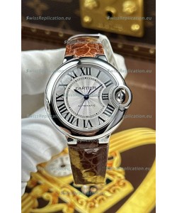 Ballon De Cartier Swiss Automatic 1:1 Mirror Quality 33MM in White Dial 