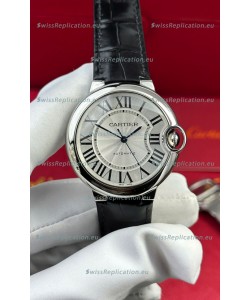Ballon De Cartier Swiss Automatic 1:1 Mirror Quality 33MM in Black Leather Strap
