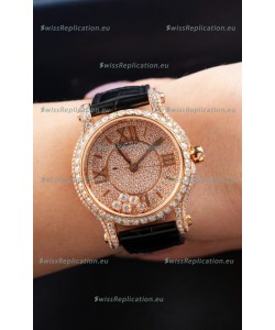 Chopard Happy Diamonds Mossanites Edition Super Clone Quartz Watch
