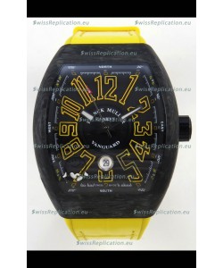 Franck Muller Super Clone Vanguard V45 Racing Carbon Watch in Nylon Strap