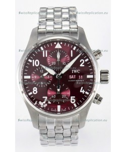 IWC Super Clone Pilot Chronograph Edition Red Dial Swiss Replica Watch 