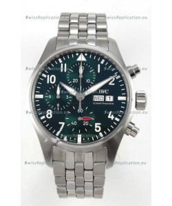 IWC Super Clone Pilot Chronograph Edition Green Dial Swiss Replica Watch 