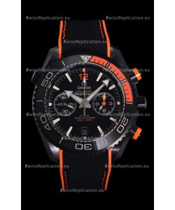 Omega Super Clone Planet Ocean 600M Chronograph Black Ceramic Replica Watch