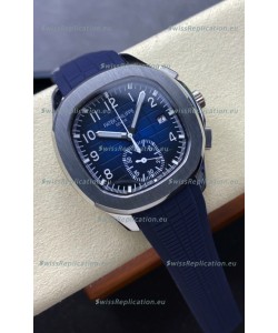 Patek Philippe Aquanaut Super Clone 5968 Chronograph Steel Casing Blue Dial Watch 