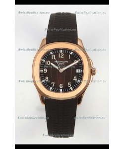 Patek Philippe Super Clone Aquanaut 5167 904L Rose Gold Brown Dial Watch 