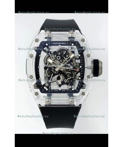 Richard Mille RM055 Transparent Sapphires Casing with Genuine Tourbillon Super Clone Watch