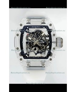 Richard Mille RM055 Transparent Sapphires Casing with Genuine Tourbillon Super Clone Watch