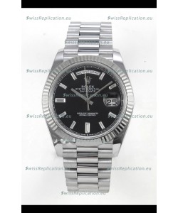 Rolex Day Date Super Clone Black Dial 40MM 188 Grams Swiss Replica watch 
