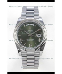 Rolex Day Date Super Clone Green Dial 40MM 188 Grams Swiss Replica watch 