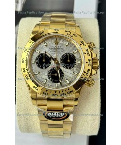 Rolex Daytona Super Clone 116519LN Meteorite Dial Cal.4130 Movement - Yellow Gold Casing