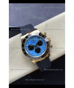 Rolex Daytona Super Clone 126518LN Yellow Gold Turquoise Dial Original Cal.4131 Movement