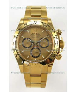 Rolex Daytona Super Clone 116508 Yellow Gold - Gold Dial Original Cal.4131 Movement