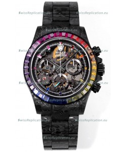 Rolex Daytona Blaken Black Carbon 1:1 Swiss Mirror Replica Skeleton Dial Cal.4130 Movement