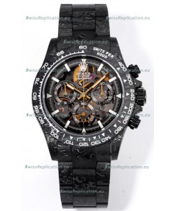 Rolex Daytona Blaken Black Carbon 1:1 Swiss Mirror Replica Skeleton Dial Cal.4130 Movement