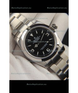 Rolex Explorer I Japanese Movement Replica Watch in Stainless Steel Black Dial 36MM