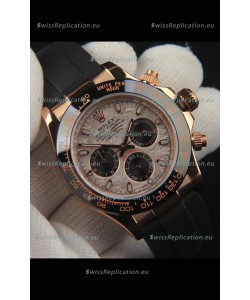 Rolex Daytona Japanese Movement Gold Casing Replica Watch in Meteorite Pattern Dial 