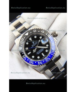 Rolex GMT Masters II Japanese Movement Replica Watch Steel Case Black Dial