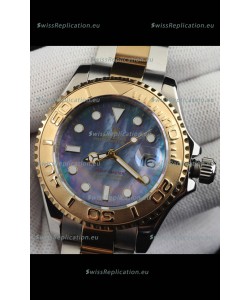Rolex Yachtmaster Japanese Movement Watch in Two Tone Gold Casing - Pearl dial 37MM