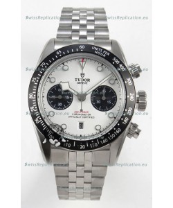 Tudor Super Clone Black Bay Chronograph Watch in White Dial