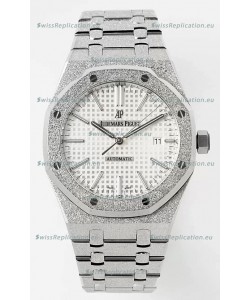 Audemars Piguet Royal Oak 15410BC 41MM White Dial 904L Steel CALIBRE 3120 Movement 1:1 Mirror Replica