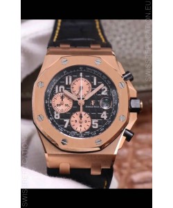 Audemars Piguet Royal Oak Offshore Chronograph Rose Gold 904L Steel 1: 1 Mirror 3126 Movement